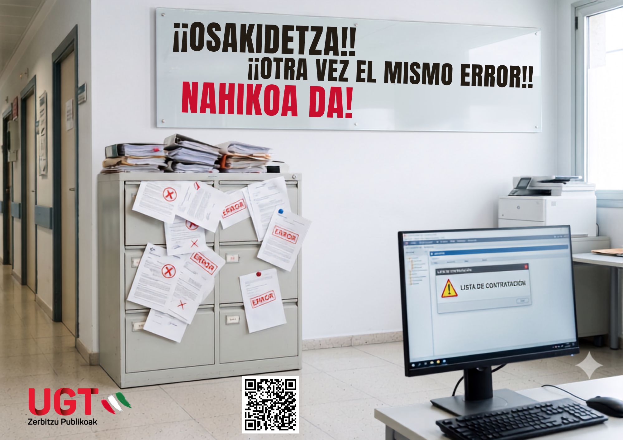 Increible!! Otro fallo más de Osakidetza en las listas de contratación