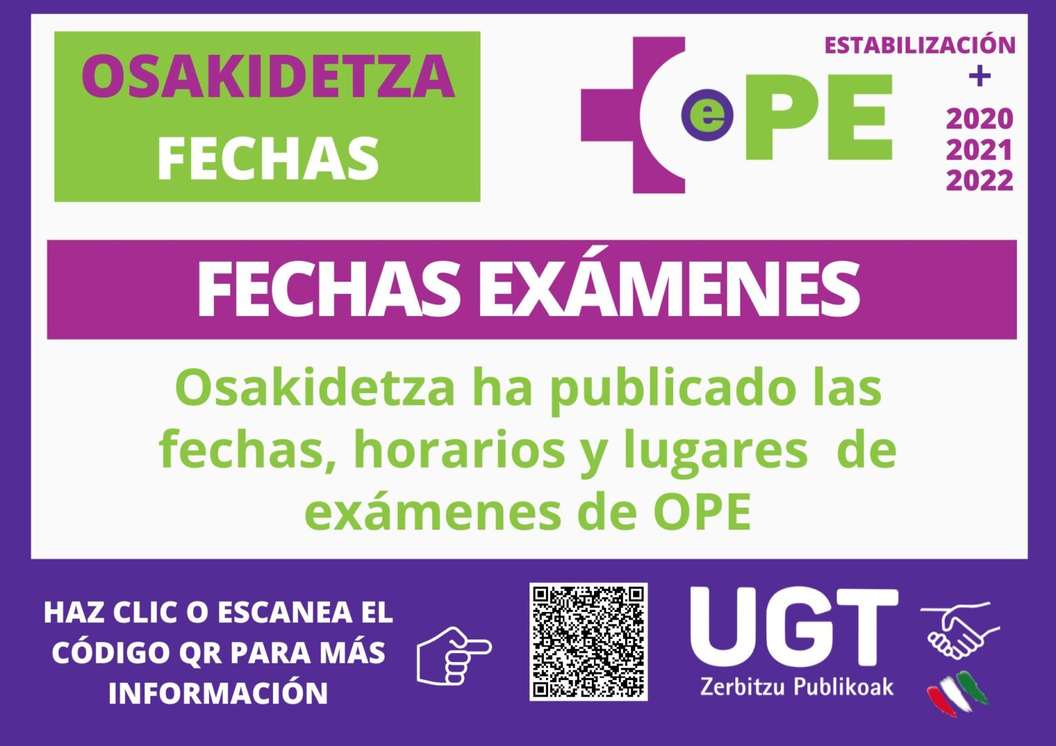 FECHAS OPE OSAKIDETZA