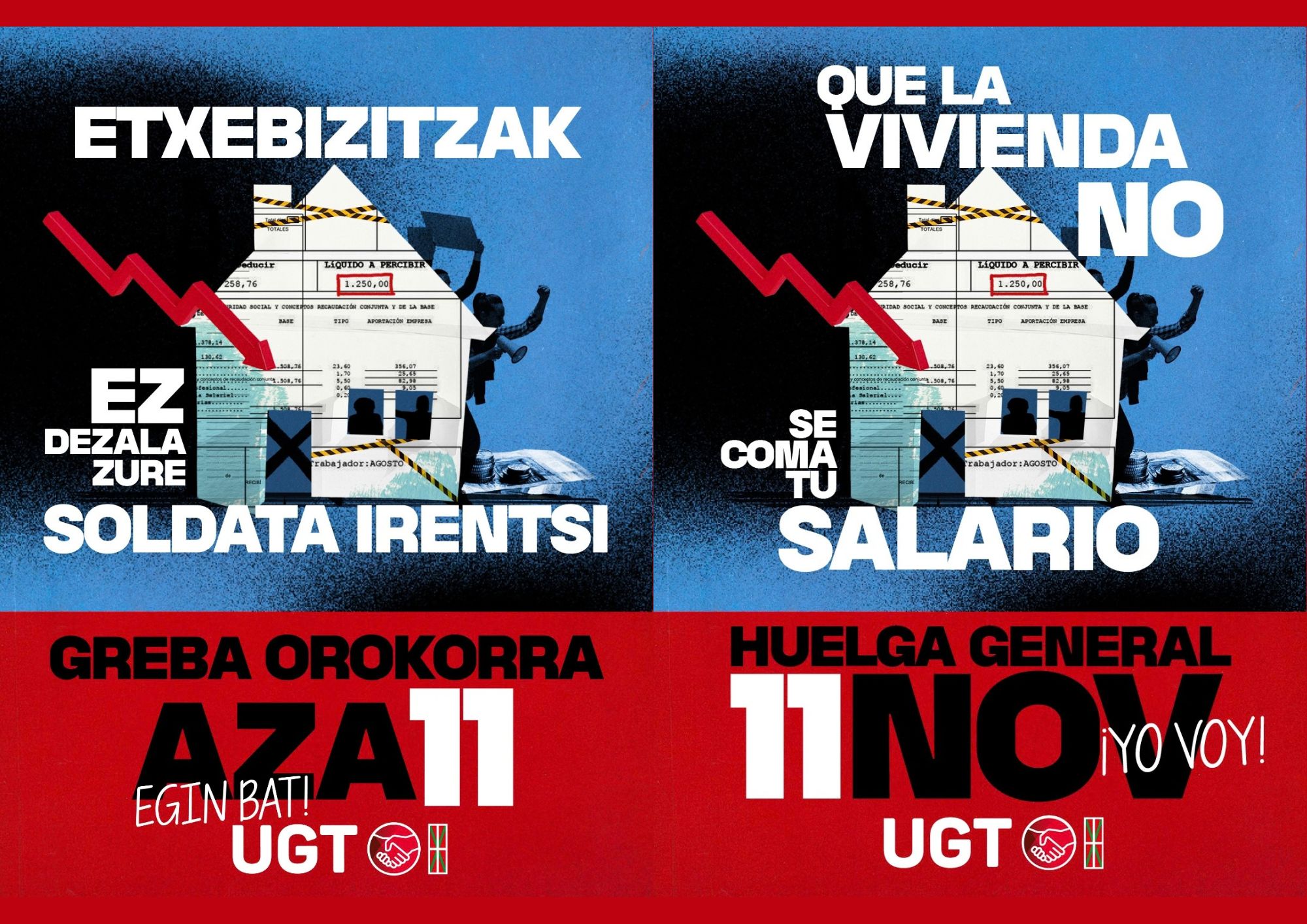 11N Huelga General!!! Salarios, vivienda, precios.